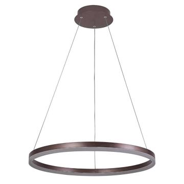 Brilagi - Candeeiro suspenso LED com regulação CIRCLE LED/42W/230V 3000-6500K castanho + comando