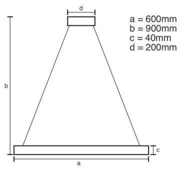 Brilagi - Candeeiro suspenso LED com regulação CIRCLE LED/42W/230V 3000-6500K + comando