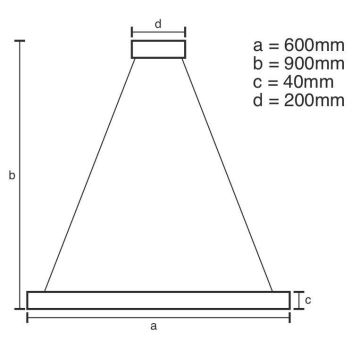 Brilagi - Candeeiro suspenso LED com regulação CIRCLE LED/42W/230V 3000-6500K + comando