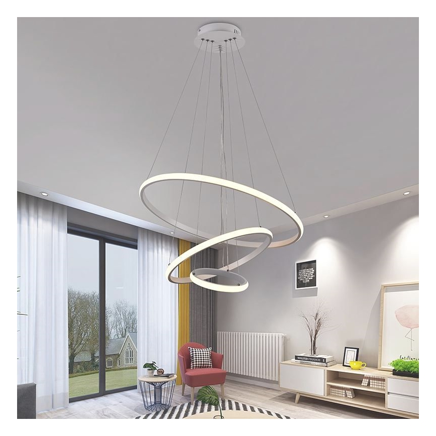 Brilagi - Candeeiro suspenso LED com regulação CIRCLE LED/90W/230V 3000-6500K + comando