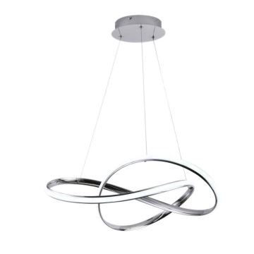 Brilagi - Candeeiro suspenso LED com regulação COSMOWAVE LED/70W/230V cromado + comando