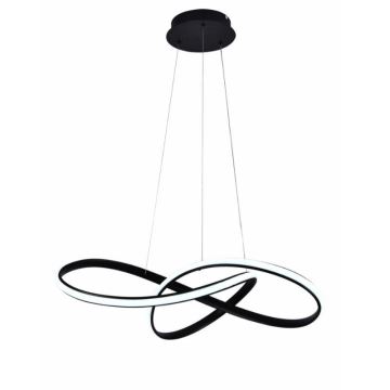 Brilagi - Candeeiro suspenso LED com regulação COSMOWAVE LED/70W/230V preto + comando