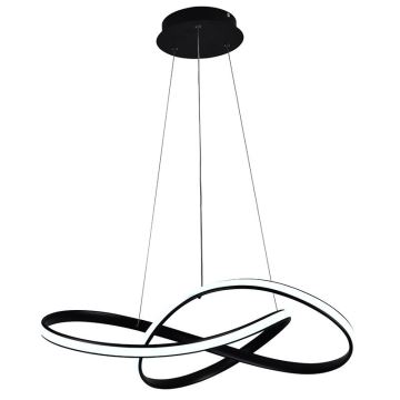 Brilagi - Candeeiro suspenso LED com regulação COSMOWAVE LED/70W/230V preto + comando