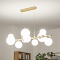 Brilagi - Candeeiro suspenso LED MILLA 10xG9/3W/230V dourado/branco