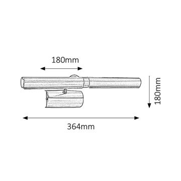 Brilagi - Iluminação de ilustração DANAE 2xE14/40W/230V branco