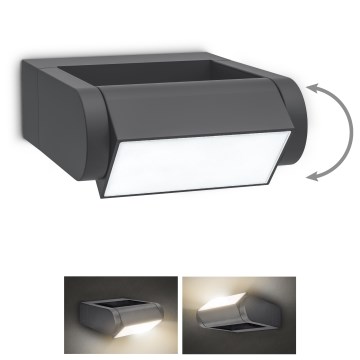 Brilagi - Iluminação de parede exterior LED CROTONE LED/7W/230V antracite IP54