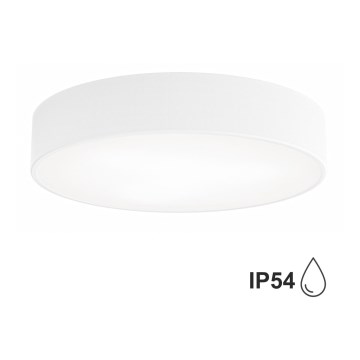 Brilagi - Iluminação de teto de casa de banho CLARE 3xE27/24W/230V diâmetro 40 cm branco IP54