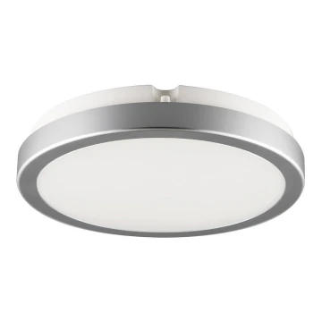 Brilagi - Iluminação de teto de casa de banho LED PERA 18W/230V diâmetro 22 cm IP65 prateado
