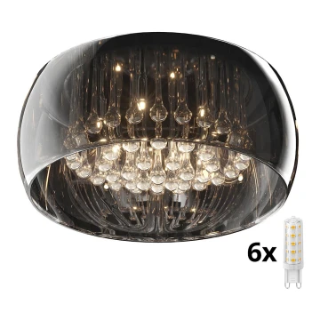 Brilagi - Iluminação de teto em cristal LED JEWEL 6xG9/42W/230V