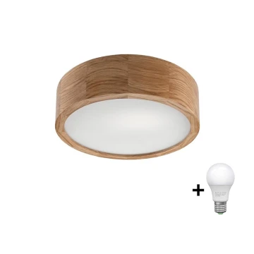 Brilagi - Iluminação de teto LED CARVALHO 1xE27/60W/230V carvalho diâmetro 27,5 cm