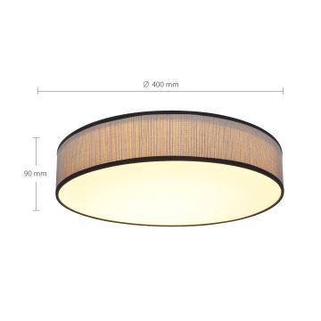 Brilagi - Iluminação de teto LED com regulação AURORA LED/48W/230V 3000-6500K diâmetro 40 cm + comando