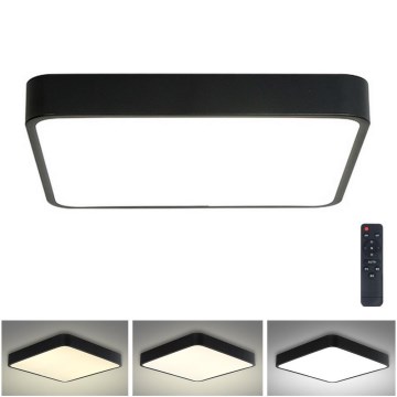 Brilagi - Iluminação de teto LED com regulação POOL LED/36W/230V 3000-6000K 40x40 cm preto + comando