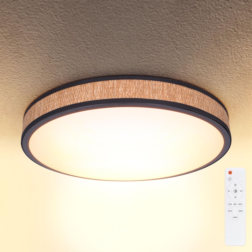 Brilagi - Iluminação de teto LED com regulação ROSA LED/48W/230V 3000-6500K diâmetro 38 cm + comando