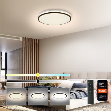 Brilagi - Iluminação de teto LED com regulação SMART LED/28W/230V 3000-6000K diâmetro 35 cm Wi-Fi Tuya + comando