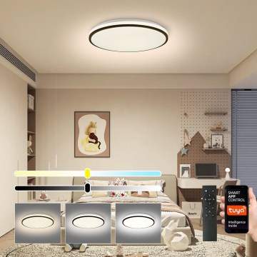 Brilagi - Iluminação de teto LED com regulação SMART LED/36W/230V 3000-6000K diâmetro 45 cm Wi-Fi Tuya + comando