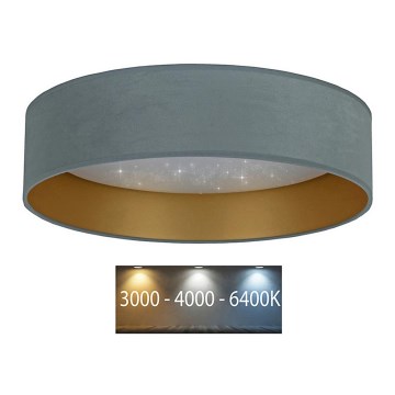 Brilagi - Iluminação de teto LED VELVET STAR LED/24W/230V d. 40 cm 3000K/4000K/6400K menta/dourado