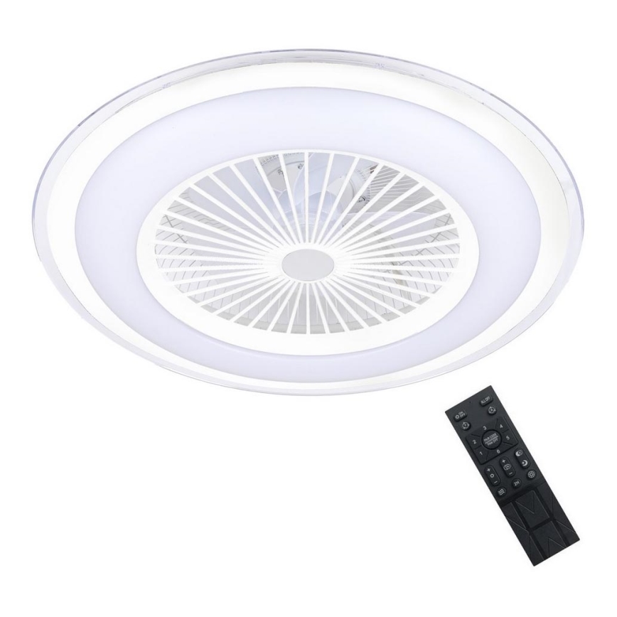 Brilagi - Iluminação LED com regulação e ventoinha RONDA LED/48W/230V 3000-6000K branco + controlo remoto