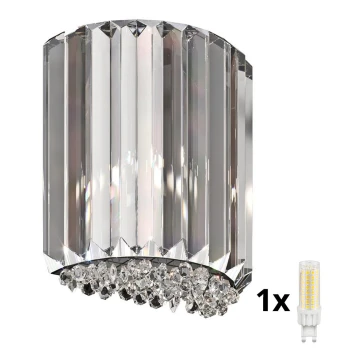 Brilagi - LED Iluminação de parede de cristal GLAMOUR 1xG9/42W/230V