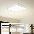 Brilagi - Luminária de teto LED dimmerizável POOL SQUARE LED/36W/230V 3000-6000K 40x40 cm branca + controlo remoto