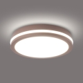 Brilagi - Luminária de teto LED para exterior BENE LED/24W/230V Ø 26 cm castanho IP54