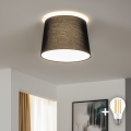 Brilagi - Lustre de teto LED CERIA 1xE27/40W/230V Ø 30 cm preto