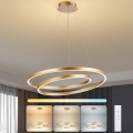 Brilagi - Lustre LED dimerizável suspenso por cabo TWISTER LED/75W/230V 3000-6000K Ø 70 cm dourado + controlo remoto