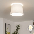 Brilagi - Plafon LED de sobrepor CERIA 1xE27/40W/230V Ø 30 cm branco