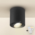 Brilagi - Spot LED RGBW dimerizável MIA 1xGU10/6W/230V 3000K 84x80 mm preto + comando remoto