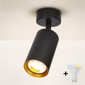 Brilagi - Spot LED RGBW dimerizável SELE 1xGU10/6W/230V 3000K preto/dourado + comando remoto