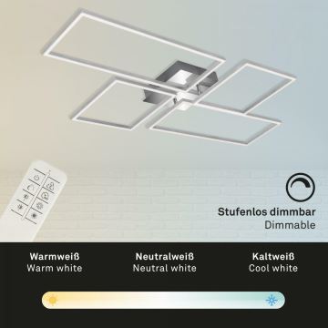 Brilo 3170-018 - Candelabro integrado LED com regulação FRAME LED/51W/230V 2700-5000K + controlo remoto