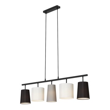 Brilo - Candelabro suspenso SHADES 5xE14/40W/230V