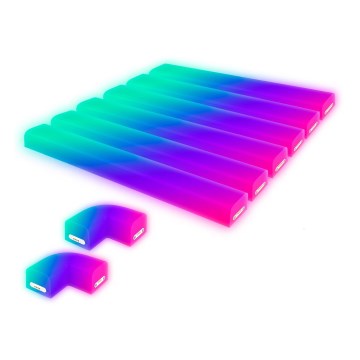 Brilo - Fita de luz LED RGBIC regulável Smart LED/24W/230V Wi-Fi Tuya