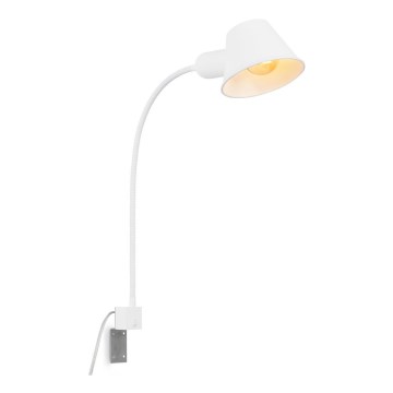 Briloner 2079-016 - Candeeiro flexível de parede 1xE27/10W/230V branco
