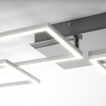 Briloner 3091-018 - Iluminação de teto LED com regulação FRAME LED/30W/230V cromado