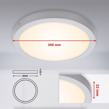 Briloner 7141-014 - Iluminação de teto LED FIRE LED/21W/230V 3000K