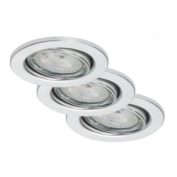 Briloner 7149-039 - CONJUNTO 3xIluminação de casa de banho LED com regulação 1xGU10/5W/230V IP23