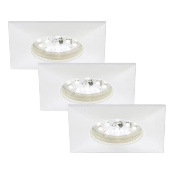 Briloner 7205-036 - CONJUNTO 3x Focos de encastrar LED para casa de banho  ATTACH LED/5W/230V IP44 branco