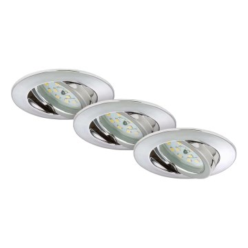 Briloner 7209-038 - CONJUNTO 3x Focos de encastrar LED para casa de banho  LED/5W/230V IP23