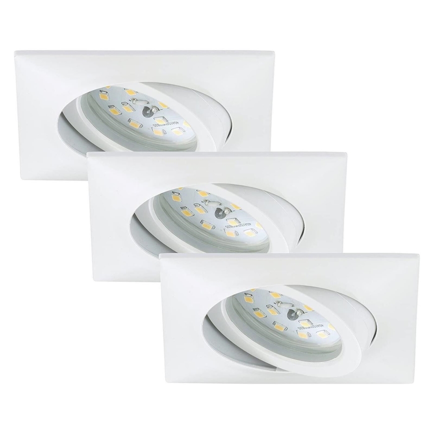 Briloner 7210-036 - CONJUNTO 3x Focos de encastrar LED para casa de banho  ATTACH LED/5W/230V IP23 branco