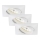 Briloner 7210-036 - CONJUNTO 3x Focos de encastrar LED para casa de banho  ATTACH LED/5W/230V IP23 branco