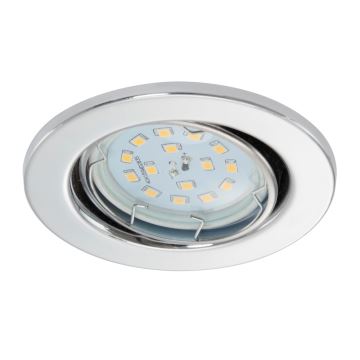 Briloner 7220-038 - CONJUNTO 3x Iluminação embutida de casa de banho LED FIT 1xGU10/5W/230V