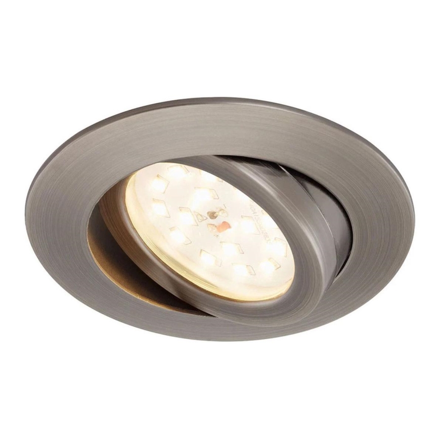 Briloner 7296-011 - Foco de encastrar para casa de banho LED com regulação ATTACH LED/6,5W/230V IP23 antracite