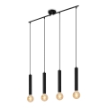 Briloner - Candelabro suspenso LONGA 4xE27/60W/230V preto