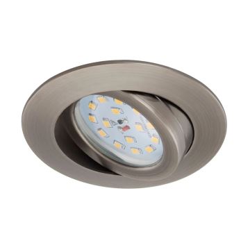 Briloner 7296-011 - Foco de encastrar para casa de banho LED com regulação ATTACH LED/6,5W/230V IP23 antracite