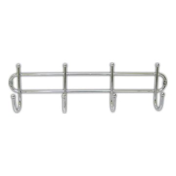 Cabideiro de parede 10,5x37 cm cromo brilhante