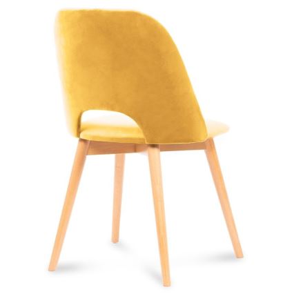 Cadeira de jantar TINO 86x48 cm amarelo/ carvalho claro