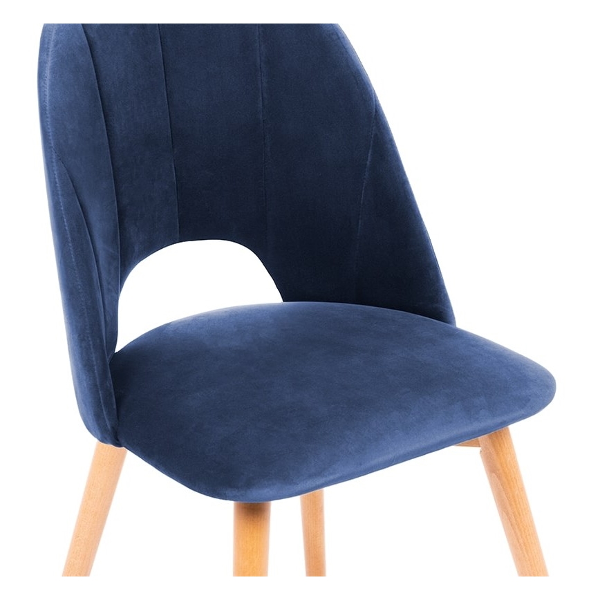 Cadeira de jantar TINO 86x48 cm azul escuro/carvalho claro