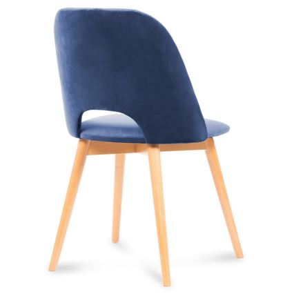 Cadeira de jantar TINO 86x48 cm azul escuro/carvalho claro