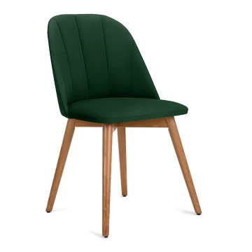 Cadeira de refeição BAKERI 86x48 cm verde escuro/faia