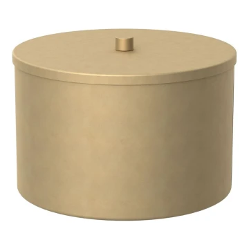 Caixa de metal para armazenamento 12x17,5 cm dourado